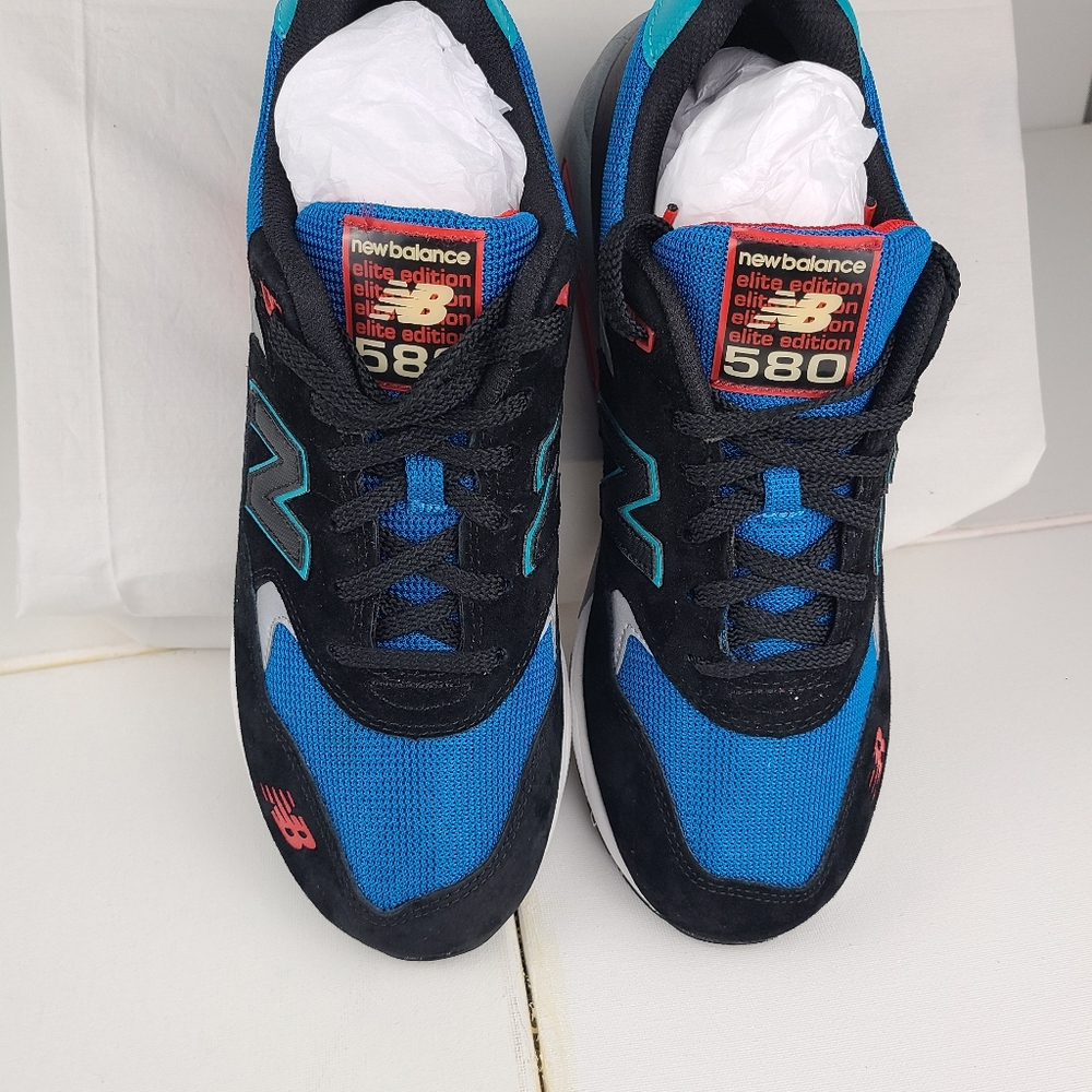 New Balance Men's MRT 580 Elite Edition Sneakers Size 9m Blue, Black Gray,white